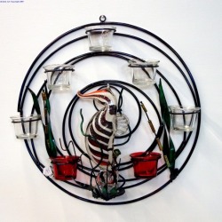 Glass Seahorse wall art