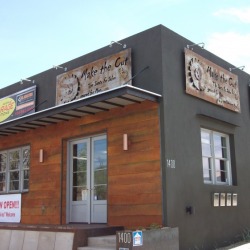 Salon sign installed