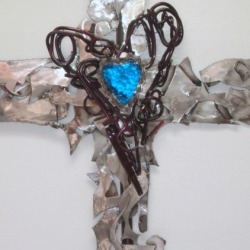 Scrap Steel n Glass ART